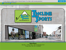 Tablet Screenshot of inclinesports.ca